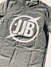 Crew Neck Black T-Shirt with Charcoal Grey JJB