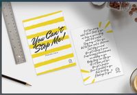Sonnie Day Lyric Cards-You Can't Stop Me