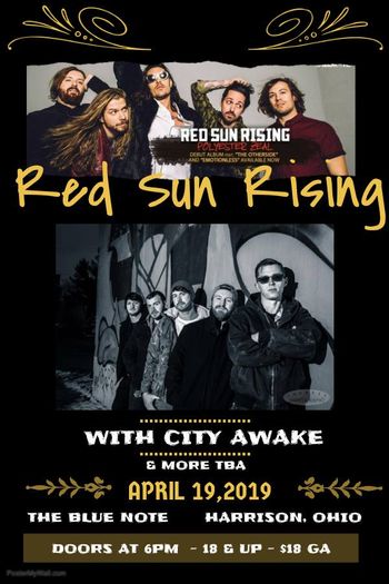 Red sun Rising gig
