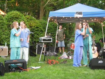 The JAMS, dressed in surgical garb, gave the crowd a little Afternoon Delight....No, the song!
