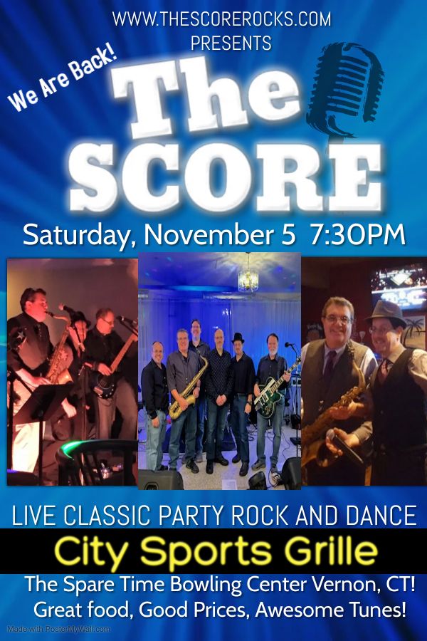 The Score is back at City Sports!  Bring the family!