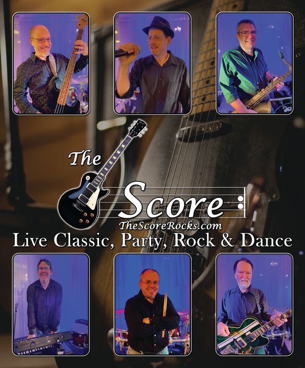 Now booking for 2023! We play public venues, bars, clubs, Town Greens, class reunions, private parties, BBQs & weddings -formal or casual with Reasonable Rates.   
The Score is fully COVID vaccinated.                                   
          To Book:  Info@thescorerocks.com or call Matt at 860-937-1940

          
ENTER THE OFFICIAL  SCORE WEBSITE BY CLICKING ON THE BIG PICTURE!