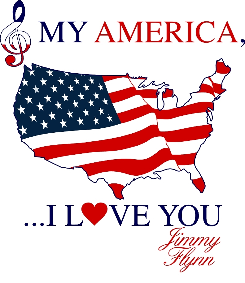 My America, I Love You song artwork  www.JimmyFlynn.net