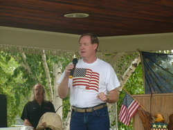 Jimmy Flynn at Bedford Flag Retirement Ceremony  www.JimmyFlynn.net