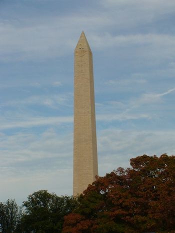 The majestic Washington monument.
