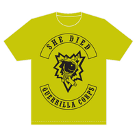 (Golden Yellow) She Died Guerrilla Corps T-shirt