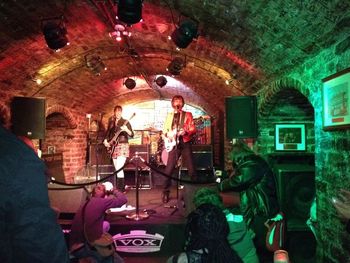 Kelly's Heels on stage at the legendary Cavern Club, May 2012
