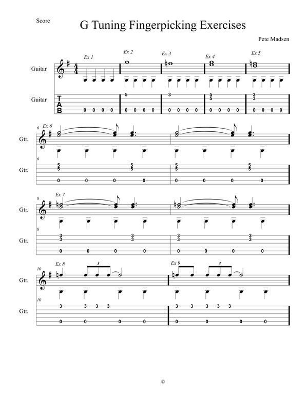 learnacousticblues Open G Fingerpicking