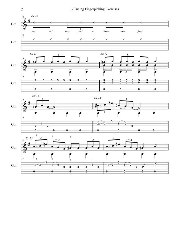 learnacousticblues Open G Fingerpicking