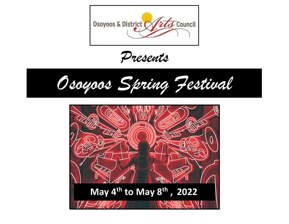 Osoyoos & District Arts Council has received a grant of $10,000 from the Town of Osoyoos for the Osoyoos Spring Arts Festival happening May 4th to 8th.