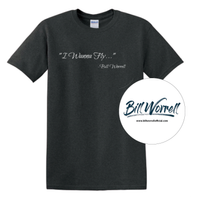 "I Wanna Fly" T-shirt + "Bill Worrell" Sticker