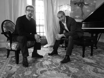 Mirio Cosottini and Tonino Miano, recording The Inner Life Of Residue. Feb 2013
