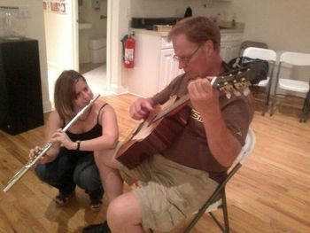 Jamming after a performance at the Ocean County Artist's Guild (September 2010)
