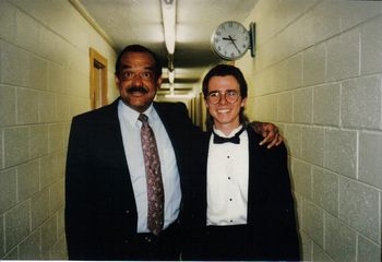 Ernie Watts and Seán West Chester Univeristy 'Criterions' Jazz Band concert Fall 1993
