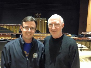 With Bob Becker. Celebrate Marimba! Orchestra, Kutztown University, Sunday November 8, 2015.
