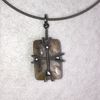 Mookaite Jasper Stone Cross Necklace