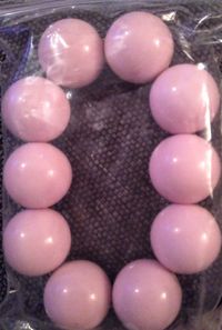 Pink big bead bracelet
