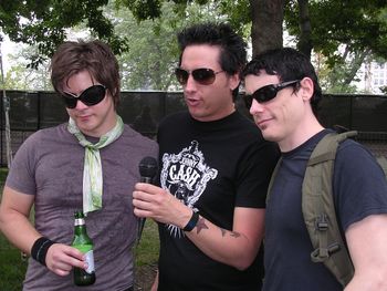 BURDEN BROTHERS BACKSTAGE AT LOLLAPALOOZA 2006
