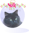 Christmas Ball Black Cat