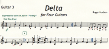 Delta - Four Guitars - Guitar 3 part