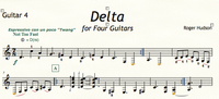 Delta - Four Guitars - Guitar 4 part