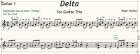 Delta Guitar Trio Guitar 1 Part