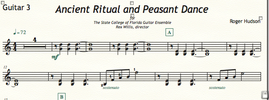 Ancient Ritual and Peasant Dance - Guitar 3 