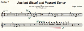 Ancient Ritual and Peasant Dance - Guitar 1  