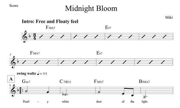 Midnight Bloom Sheet Music