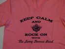 "Keep Calm and Rock On" Tee (pink)