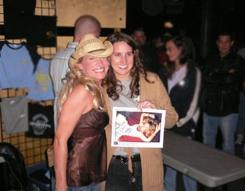 Kristen and me @ the Clay show.......one of my biggest fans!!!!!  