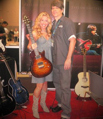 Hanging out at the Taylor Guitar booth @ SXSW!  