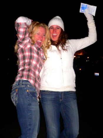 Takn' a break during the show to dance with Kristen!!!! :)  