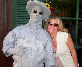 Statue Man even got in on the excitement! Had to be there!!! :)  