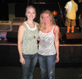 Autumn McEntire and me after the Whiskey Dick's show!  