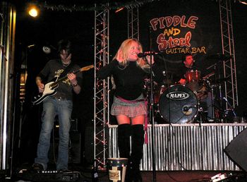 Havin' a little fun in Nashville at the Fiddle and Steel!  