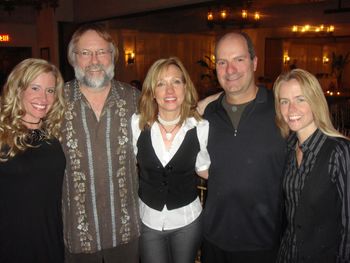 The gals, John Ferraro (drums) and Jim Cox (keyboards)...maybe I can get 'em to go on the road wih us? ;) WOW!
