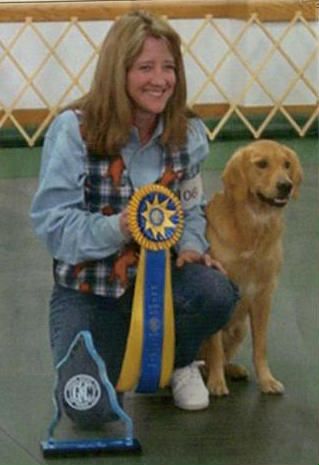 River is OTCH pointed and has four AKC High in Trials thus far. She is currently training in field and agility as well..
