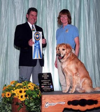 Vicki and Danny winning High in Trial in Garden City, Ks March 2006!
