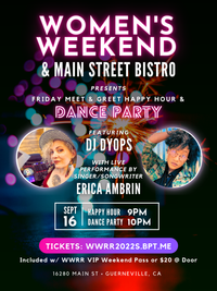 Erica Ambrin Live Hip-Hop Set w/DJ DYOPS at Russian River Women's Weekend