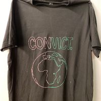 Black Duo-Color CONVICT WORLD T-Shirt