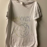 White CONVICT WORLD Tri-Color T-shirt