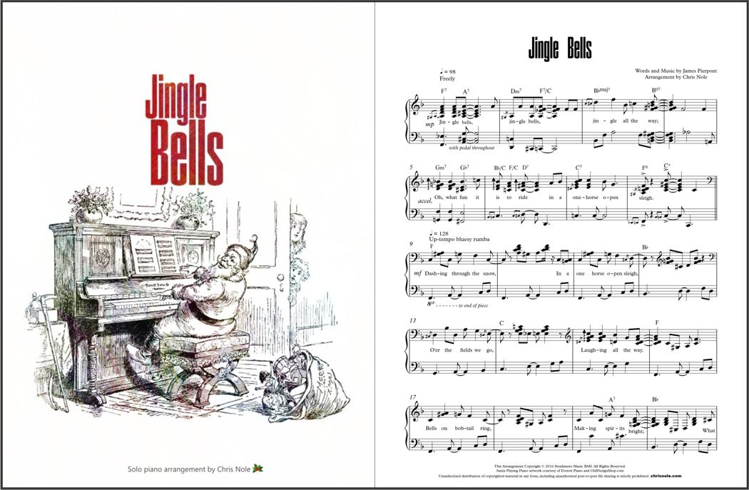 Jingle Bells for cello - free sheet music