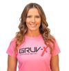 GRUV-X Full Logo T-Shirt in Pink (Red & Black Logo)