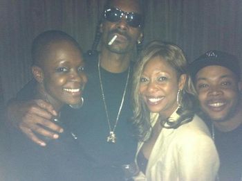 Eli, Snoop Dog, Me and Crew! What a gentleman and so cool!
