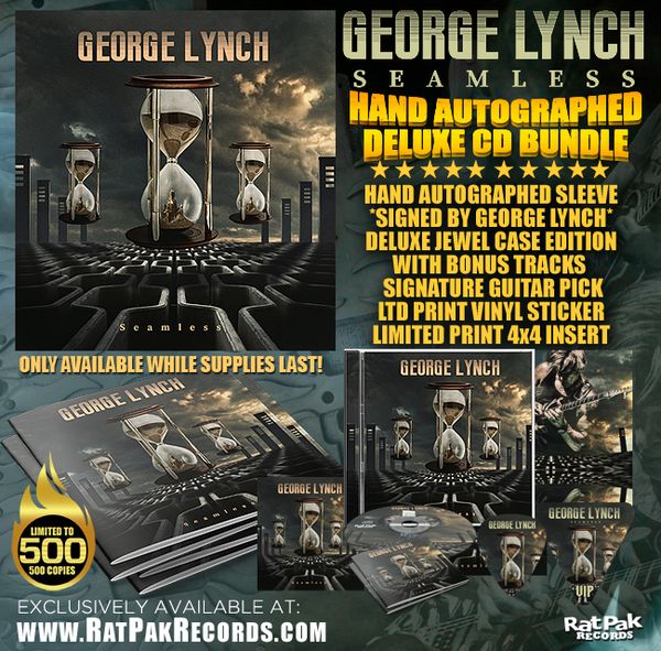 George Lynch "Seamless Deluxe Hand Autographed CD Bundle