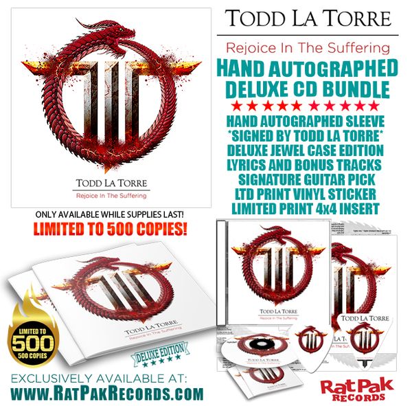 Todd La Torre RITS Hand Autographed CD Bundle 