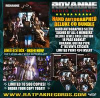 ROXANNE "RADIO SILENCE" (2018) HAND-AUTOGRAPHED CD BUNDLE
