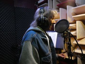 Brian laying down the vocal track
