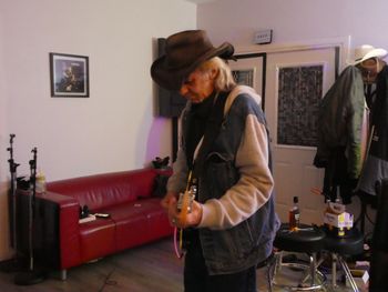 Brian playing the Blues at the studio

